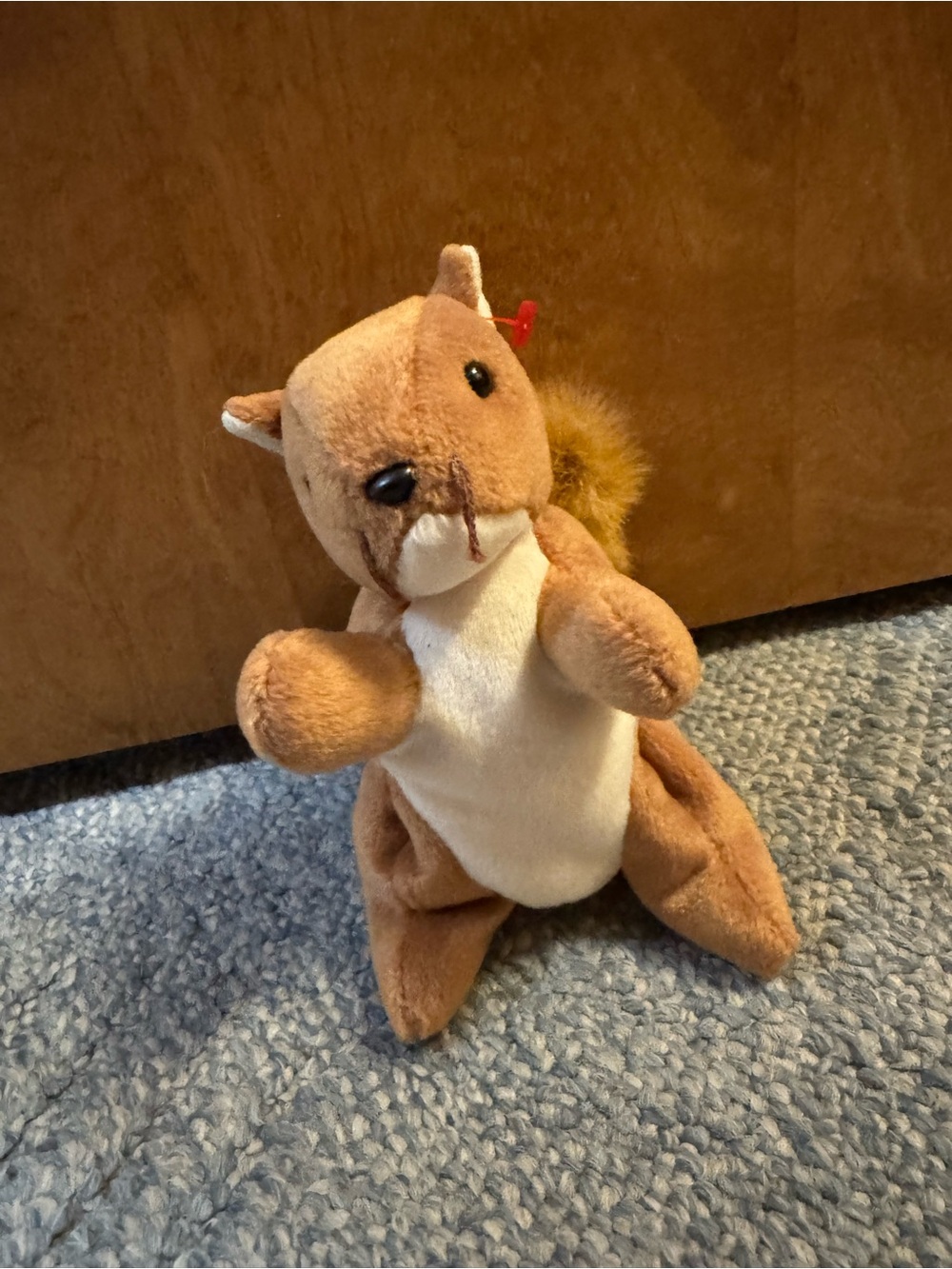 Cute Brown and Cream Plush Squirrel Toy for Kids
